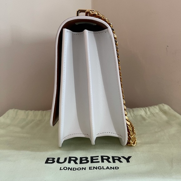 BURBERRY Medium TB Two-Tone Leather Shoulder Bag - Picture 4 of 8